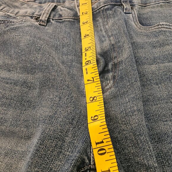 Buffalo David Bitton Women's Size 34  Blue Wide Leg Pants with Casual Fading - Picture 10 of 11